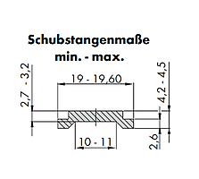 ALU SCHUBSTANGE L = 200MM