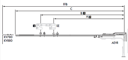 TURN ONLY HINGE C25