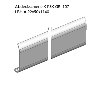 BTL.ABDECKS. K PSK160 GR.107 RAL9003 B1