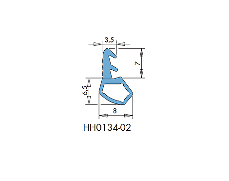 DICHTUNG HH0134-02 L=17,5M SCHWARZ B1