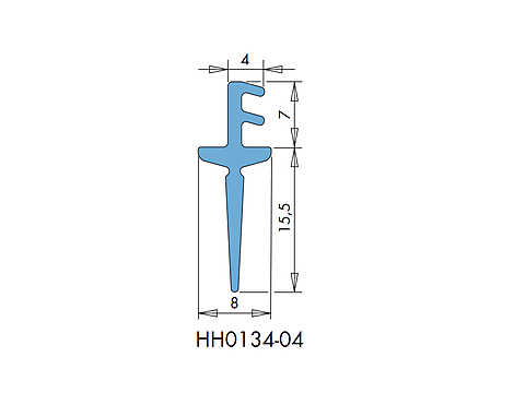 DICHTUNG HH0134-04 L=2.7 M SCHWARZ  B1