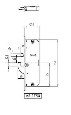 KFV ZUSATZSCHLOSS-SET AS2750-R Q