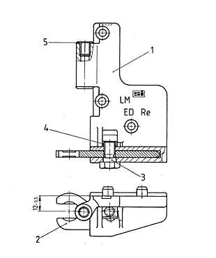 BOTTOM HINGE D RH LM PC1