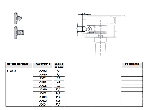 BAG TOP LOCKING PART A0012 TS  B20