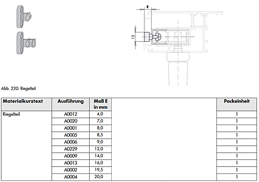 BOTTOM LOCKING PART A0020 TS PC1