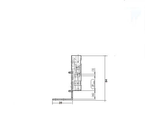 CORNER HINGE KF A0083 8019 BROWN PC1