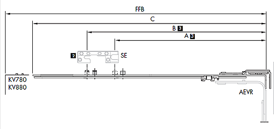 TURN ONLY HINGE C25