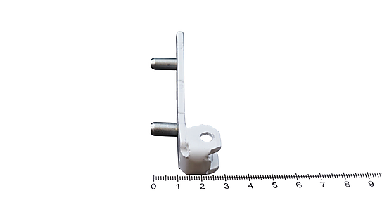 BOTTOM HINGE KF D6X12 RAL9003