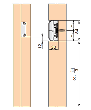 CENTRE LOCK HS-PORTAL TS B1/20